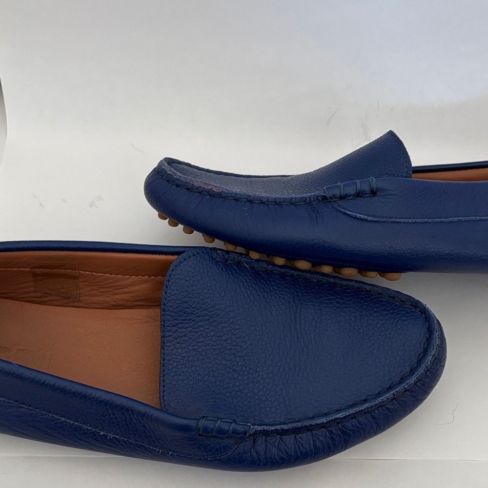 M. Gemi Deep Blue Driving Moccasin Made in Italy - Picture 2 of 7
